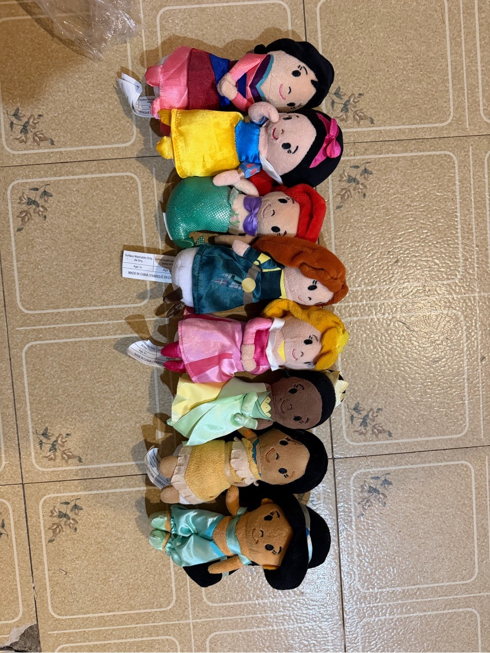 Disney Plush Princess Doll Bundle - just play